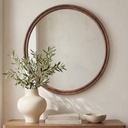 Alcott Large Round Mirror Walnut - 3