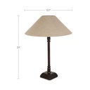Mayfair Table Lamp Brown - 3