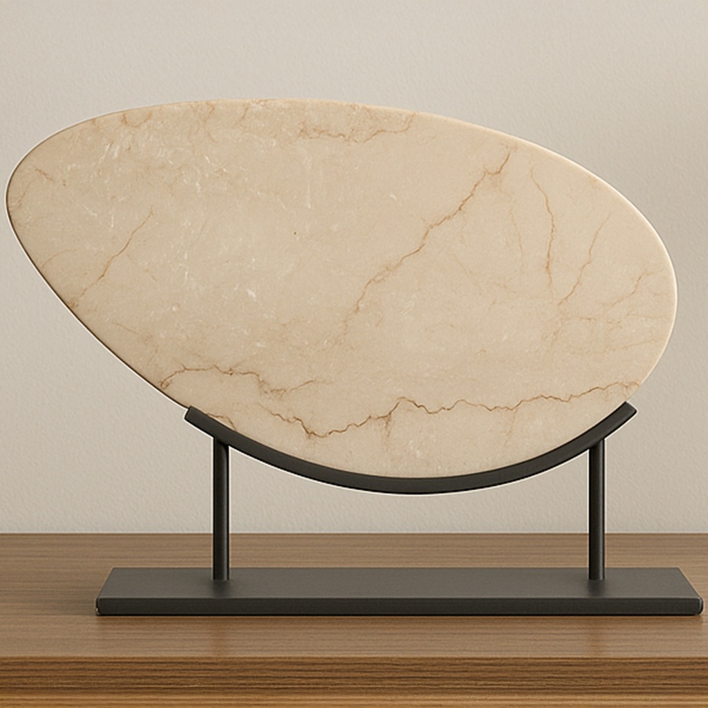 Galen Sculpture Botticino Beige Marble - 4