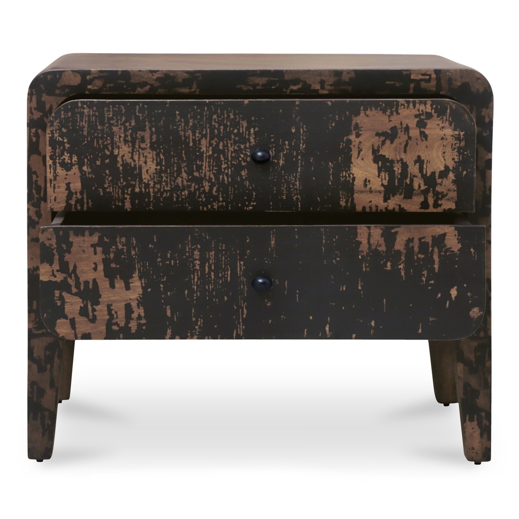 Iris Nightstand Distressed Black - 3