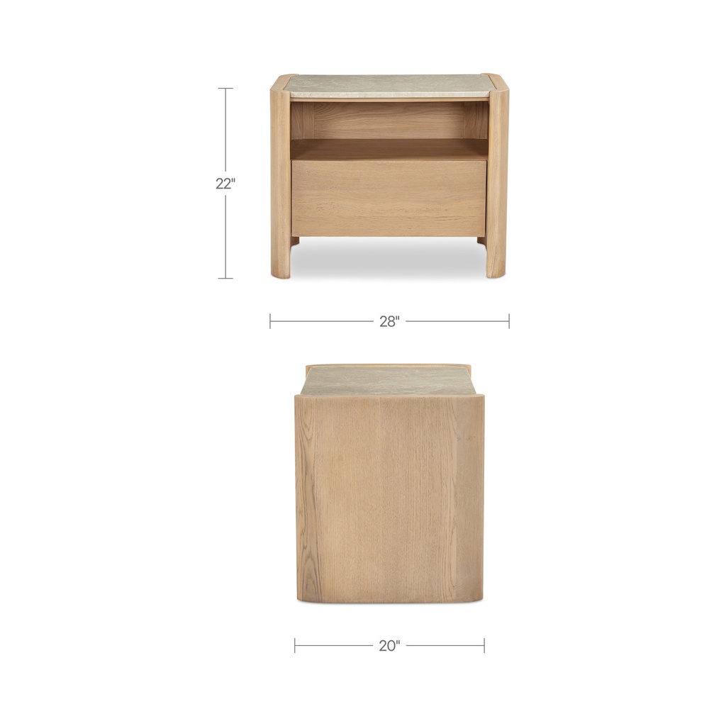 Lane Nightstand Natural - 12