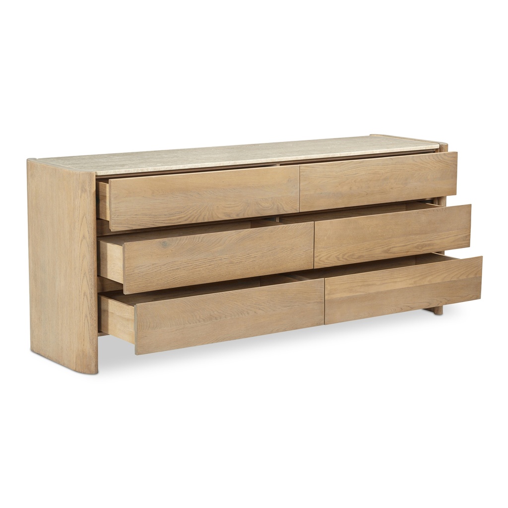 Lane 6 Drawer Dresser Natural - 1