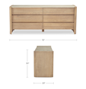 Lane 6 Drawer Dresser Natural - 10