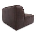 Form Corner Chair Espresso Brown Leather - 1