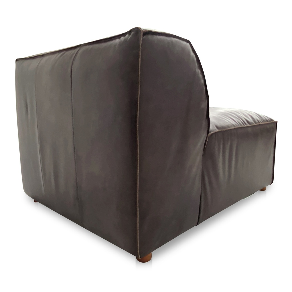 Form Slipper Chair Espresso Brown Leather - 2