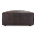 Form Ottoman Espresso Brown Leather - 2