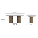 Sartoria Dining Table Breccia Marble - 9