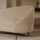 Abigail Chaise Light Brown Faux Shearling - 6