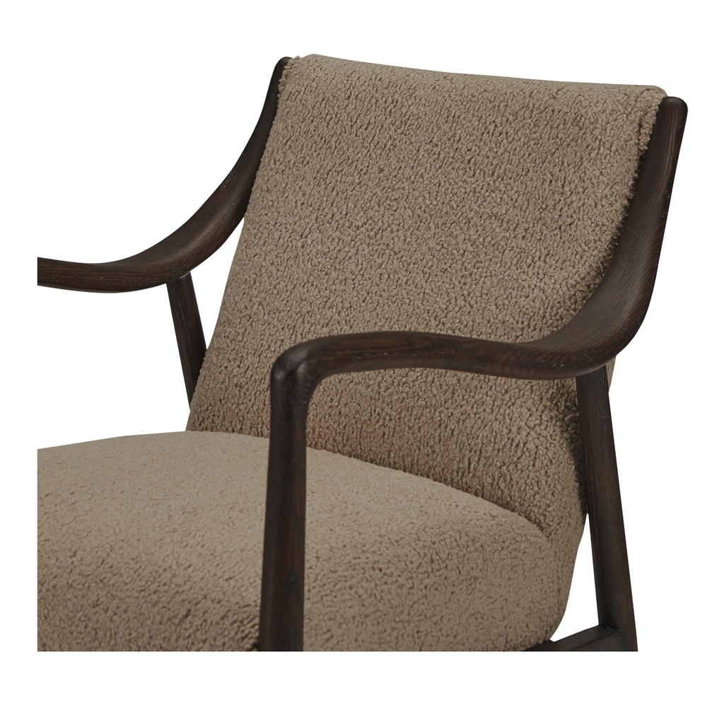 Yates Accent Chair Beige Faux Shearling - 4