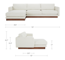Vernon Left Sectional White - 8