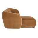 Faye Left Sectional Tan Faux Mohair - 2