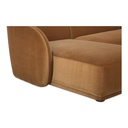 Faye Left Sectional Tan Faux Mohair - 4