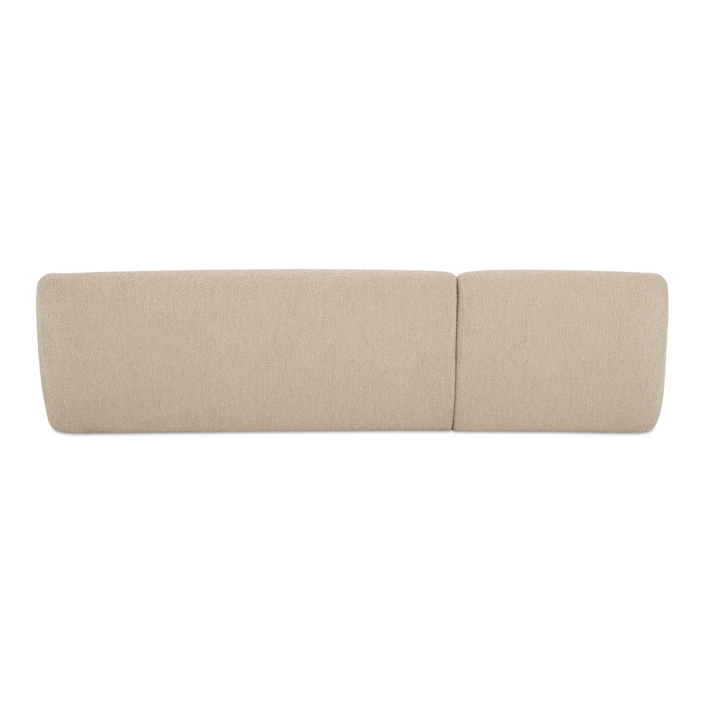 Faye Left Sectional Beige Boucle - 3
