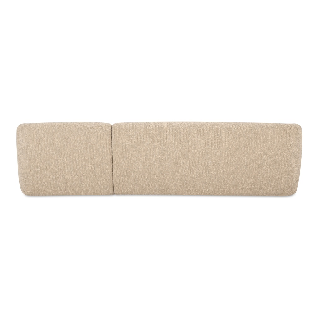 Faye Right Sectional Beige Boucle - 3