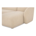 Faye Right Sectional Beige Boucle - 4