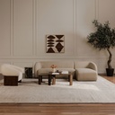 Faye Right Sectional Beige Boucle - 7