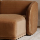 Faye Right Sectional Tan Faux Mohair - 6