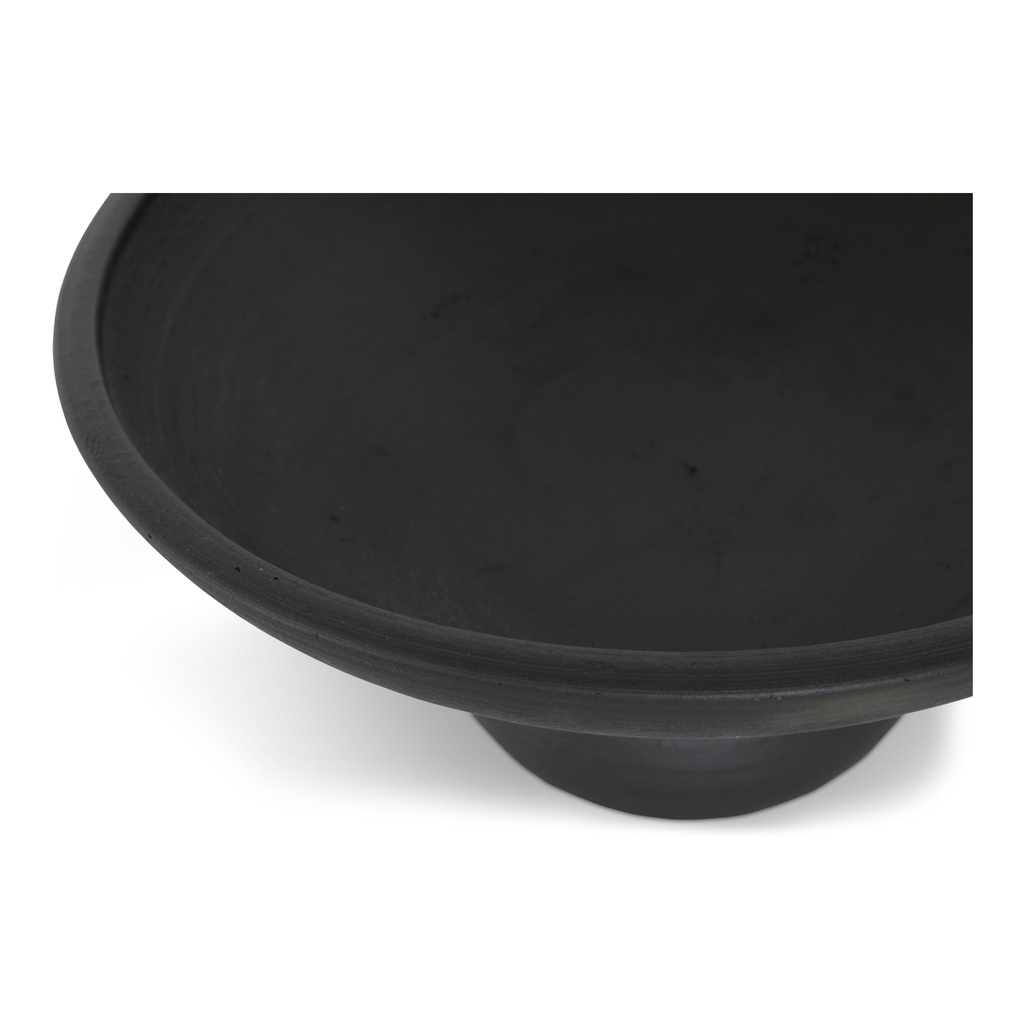 Asha Decorative Bowl Black Terracotta - 1