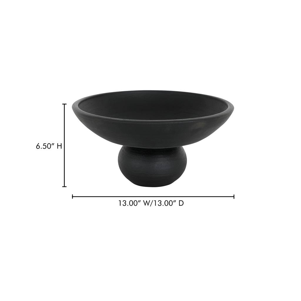Asha Decorative Bowl Black Terracotta - 4