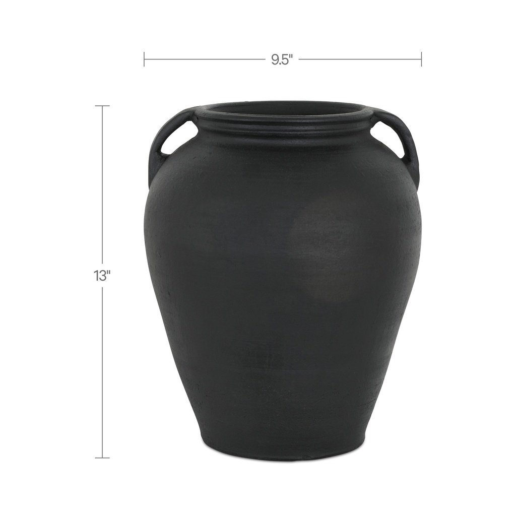 Jovi Vase Black Terracotta - 6