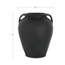 Jovi Vase Black Terracotta - 6