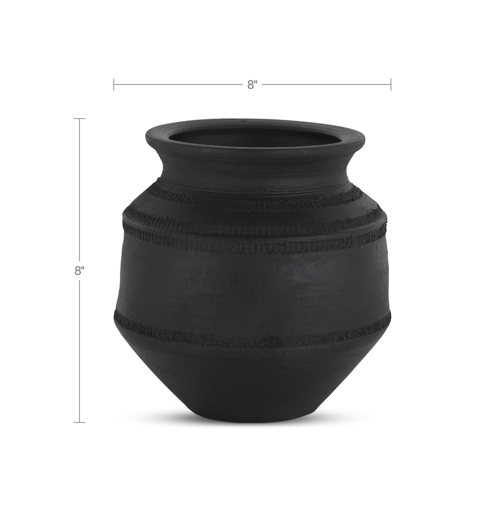Astra Vessel Black Terracotta - 5