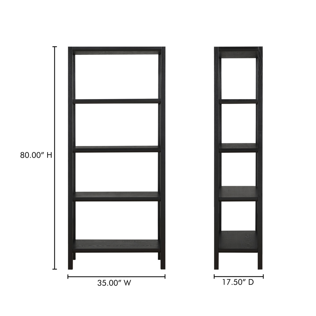Nolan Bookcase Black - 5