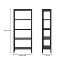Nolan Bookcase Black - 5