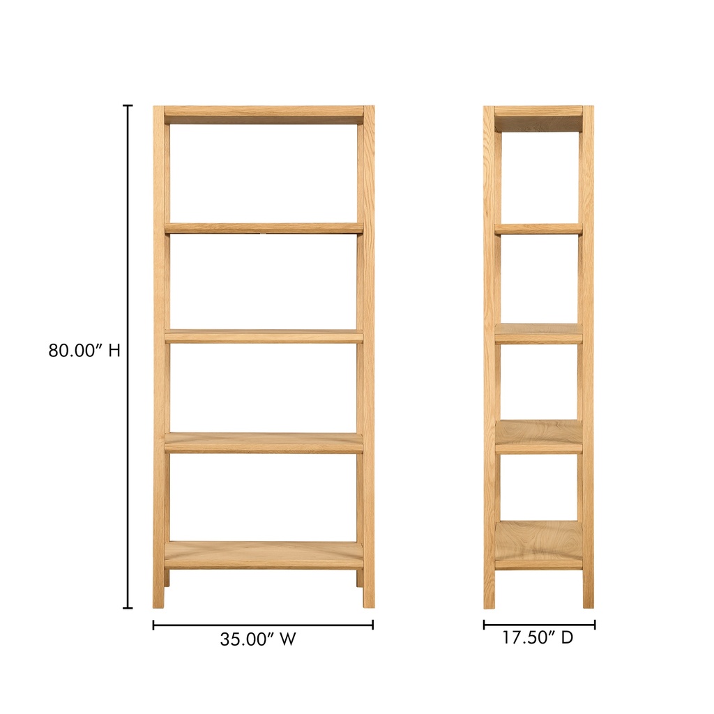 Nolan Bookcase Natural - 5