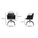 Morris Office Chair PVC Black - 6