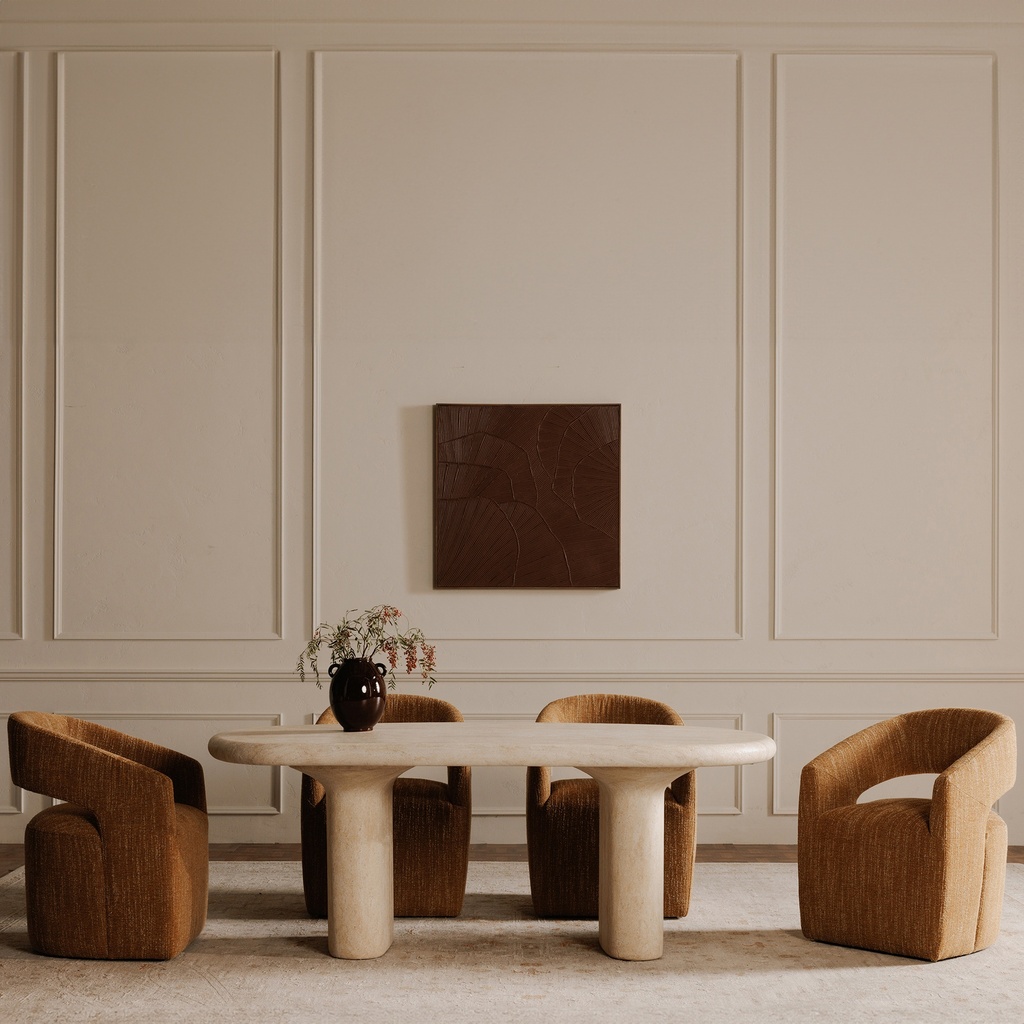 Barrow Rolling Dining Chair Amber Glow - 8