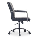 Roy Office Chair Black Leather - 3