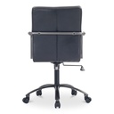 Roy Office Chair Black Leather - 5