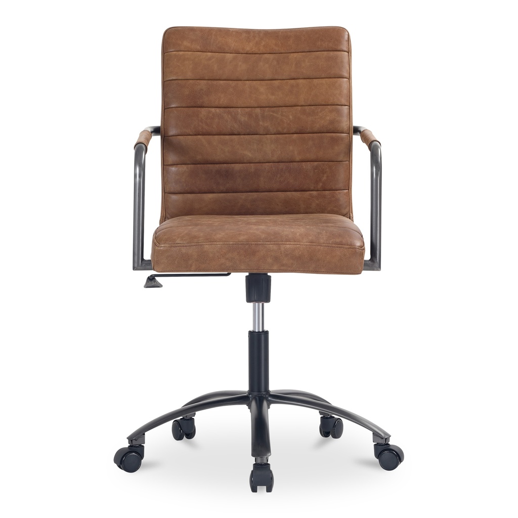 Roy Office Chair Open Road Brown Leather - 4