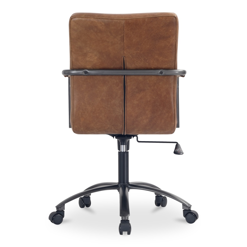 Roy Office Chair Open Road Brown Leather - 5
