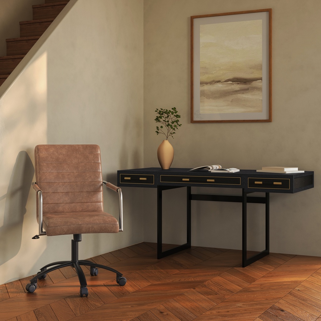 Roy Office Chair Open Road Brown Leather - 10