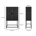 Mako Bar Cabinet Black - 11
