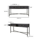 Mako Console Table Black - 11