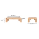 Evander Coffee Table Rectangle Aged Oak - 9