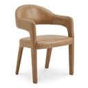 Martens Dining Chair Brown Leather - 1