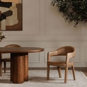 Martens Dining Chair Brown Leather - 6