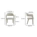 Martens Dining Chair Beige - 7