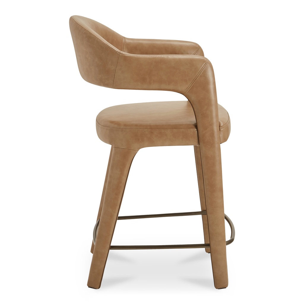 Martens Counter Stool Brown Leather - 2