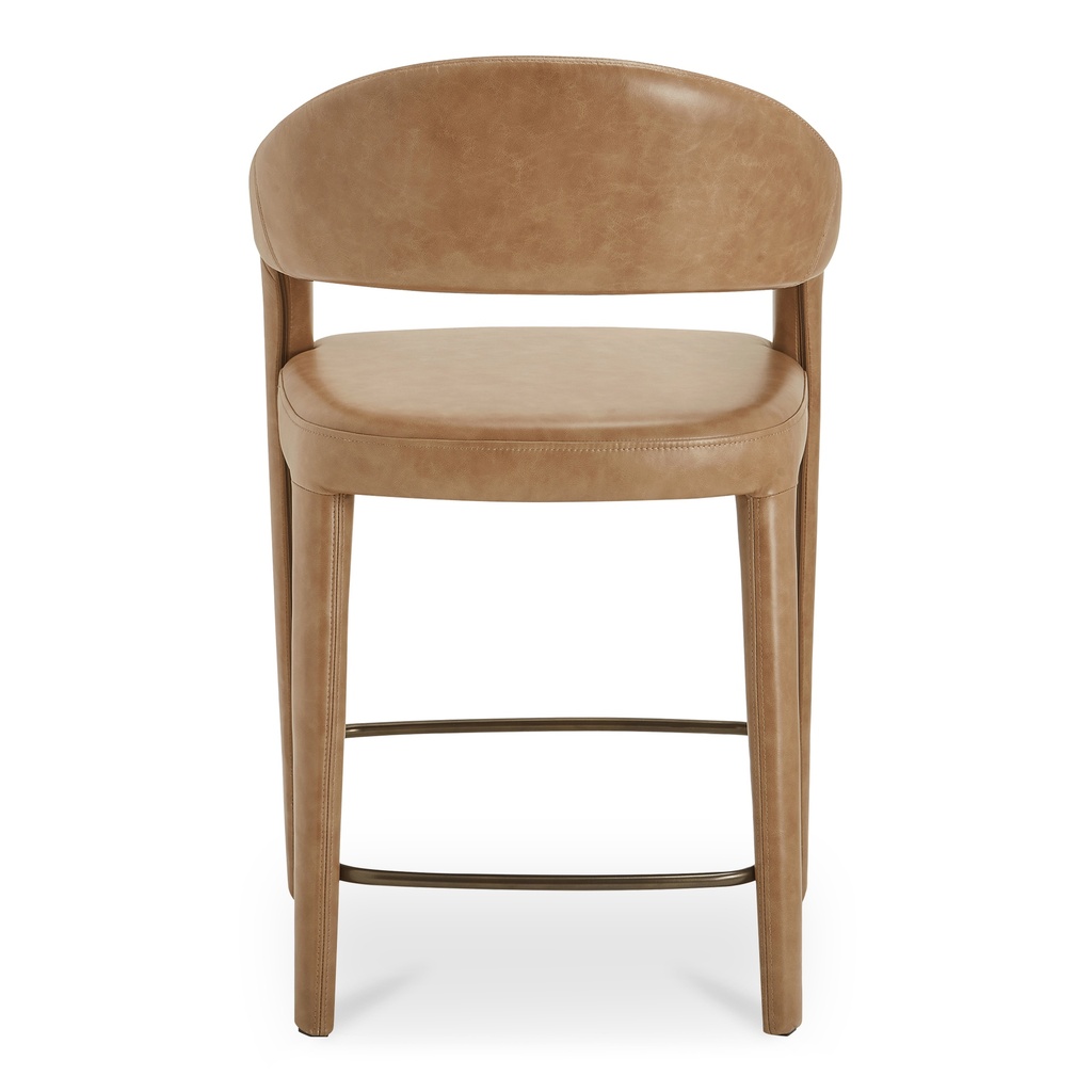 Martens Counter Stool Brown Leather - 3
