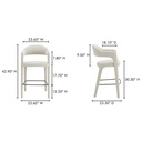 Martens Bar Stool Beige - 5