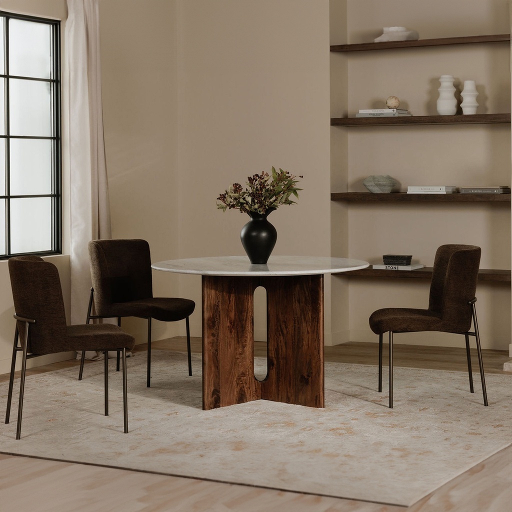 Early Dining Chair Dark Brown-Set Of Two - 6