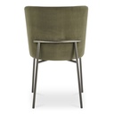 Early Dining Chair Faux Green Mohair-Set Of Two - 3