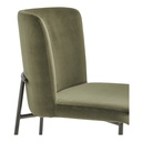 Early Dining Chair Faux Green Mohair-Set Of Two - 4