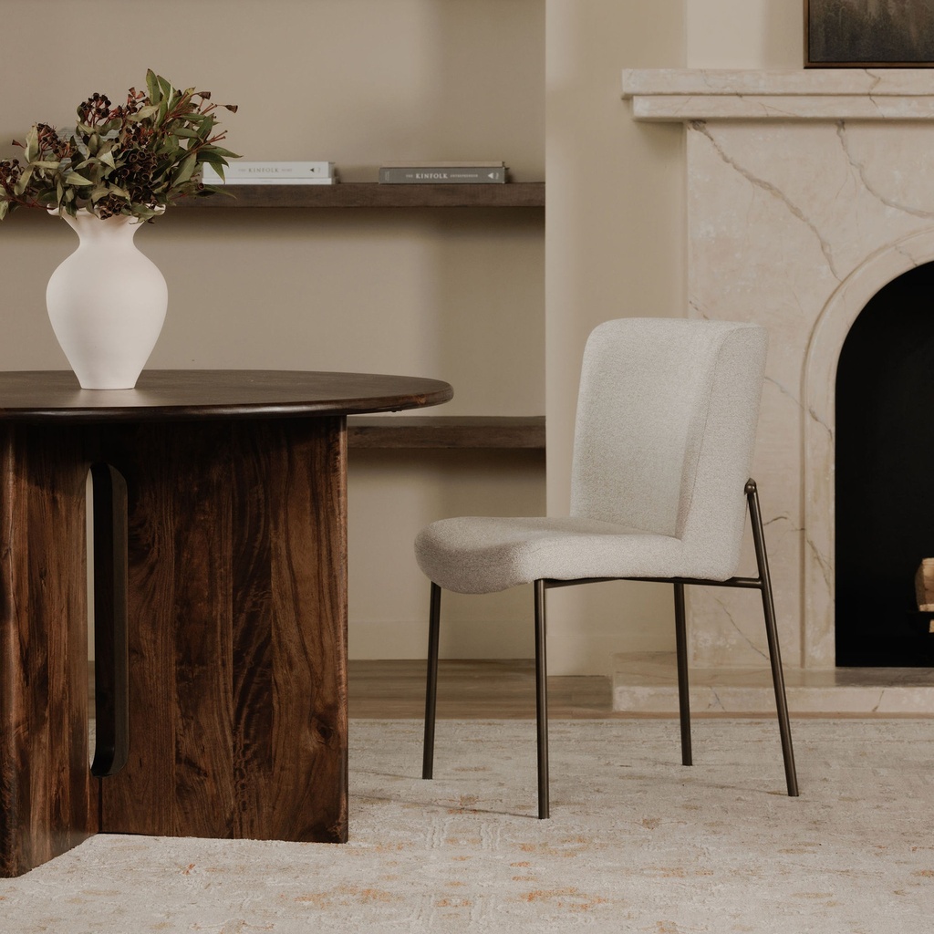 Early Dining Chair Beige-Set Of Two - 5