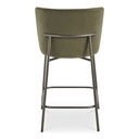Early Counter Stool Faux Green Mohair - 3